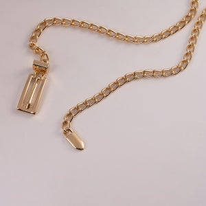Cinto Corrente de Metal Dourado - 0,8 cm