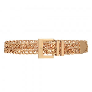 Cinto Corrente Dupla de Metal - 4,0 cm