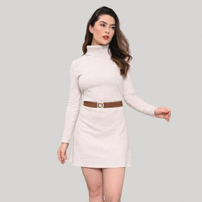 Cinto de Elástico Ajustável com Regulagem e Fivela Delicada Dourada - 3,0 cm