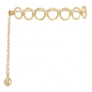 Corrente de Metal Dourado Argolas - 3,5 cm